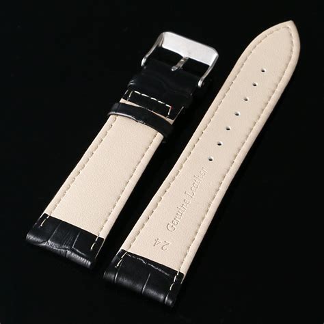 Faux Leather Wristwatch Bands 16 mm Band Width